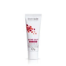 НІЖНИЙ ГЕЛЬ ACNE OUT З КИСНЕМ BIOTRADE / ТРЕВЕЛ-ФОРМАТ 50 мл A00989 фото